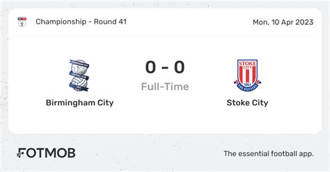 Stoke City live score, schedule & player stats .